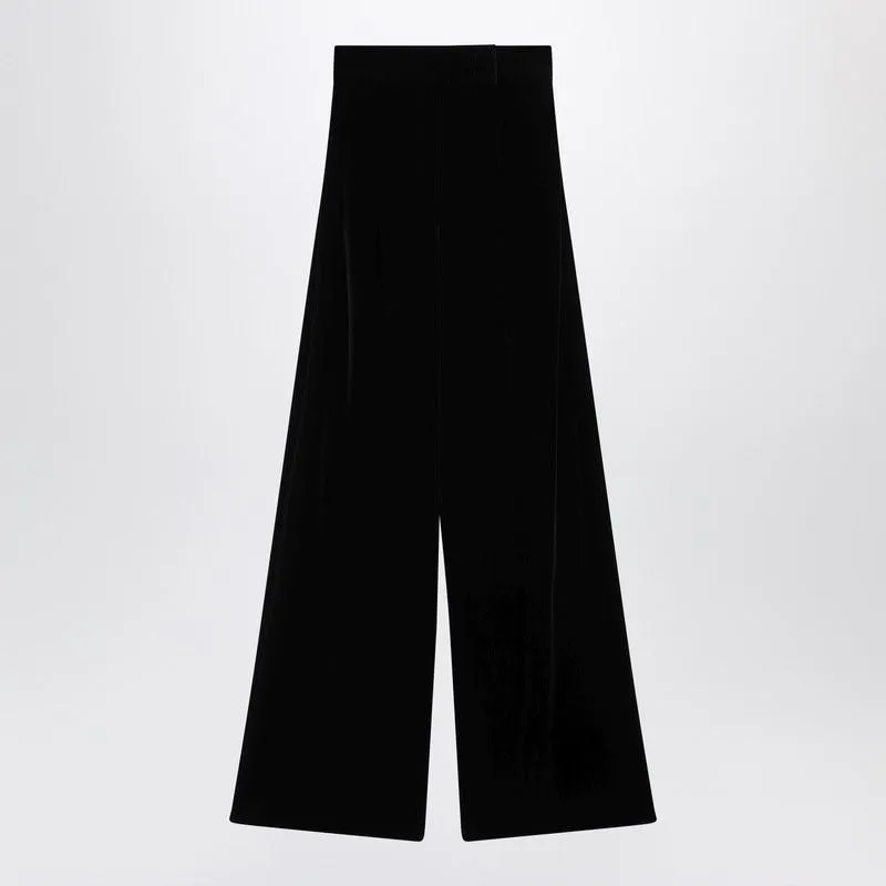 BLACK TROUSERS IN SHAVED VELVET sold by Lord & Taylor