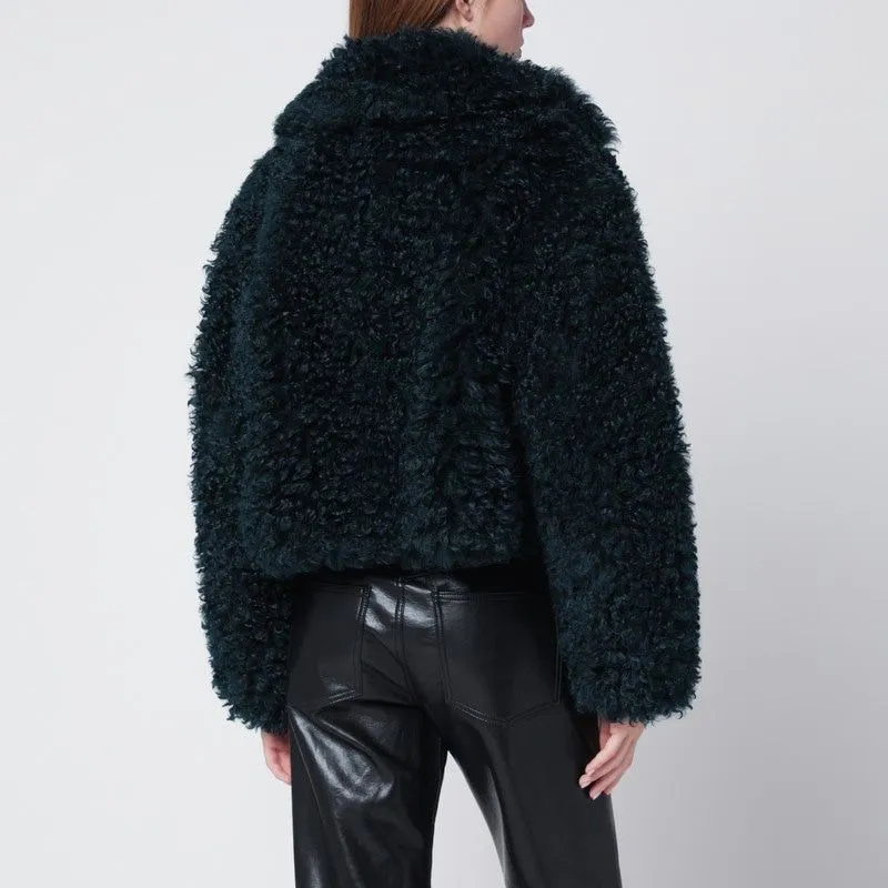 PETROL GREEN SHORT FAUXFUR JACKET sold by Lord & Taylor product image thumbnail 2