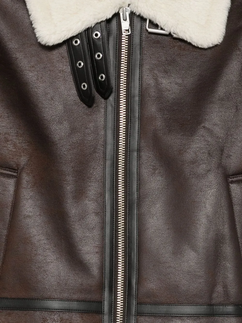 FAUX LEATHER SHEARLING JACKET sold by Lord & Taylor product image thumbnail 2