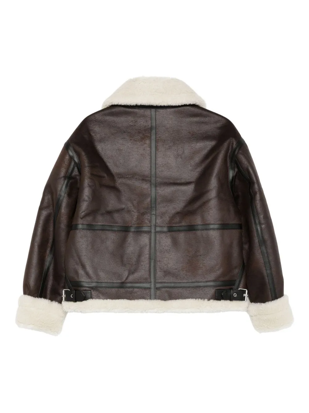 FAUX LEATHER SHEARLING JACKET sold by Lord & Taylor product image thumbnail 3