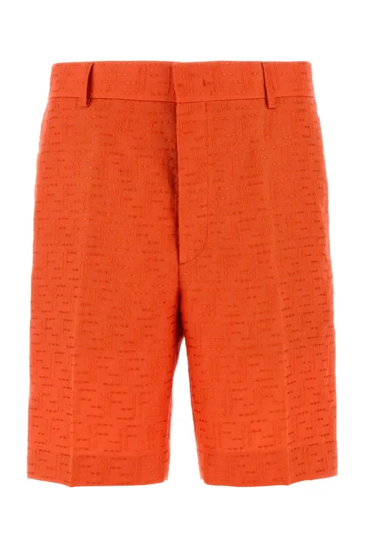 CORAL LINEN BLEND BERMUDA SHORTS sold by Lord & Taylor
