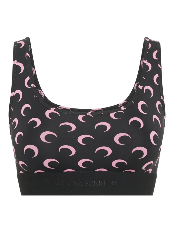 MOON RECYCLED JERSEY SPORTS BRA sold by Lord & Taylor