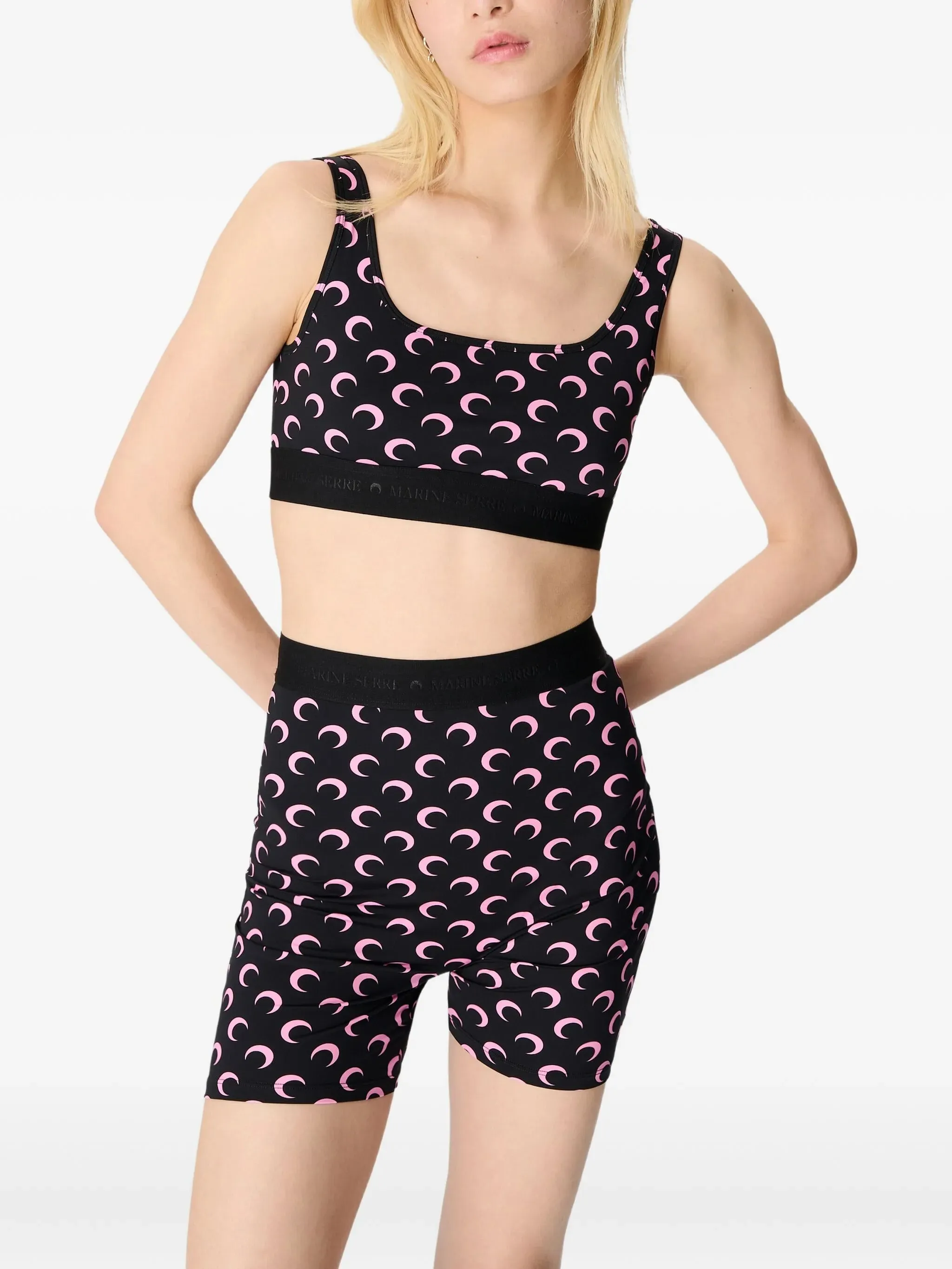 MOON RECYCLED JERSEY SPORTS BRA sold by Lord & Taylor product image thumbnail 2