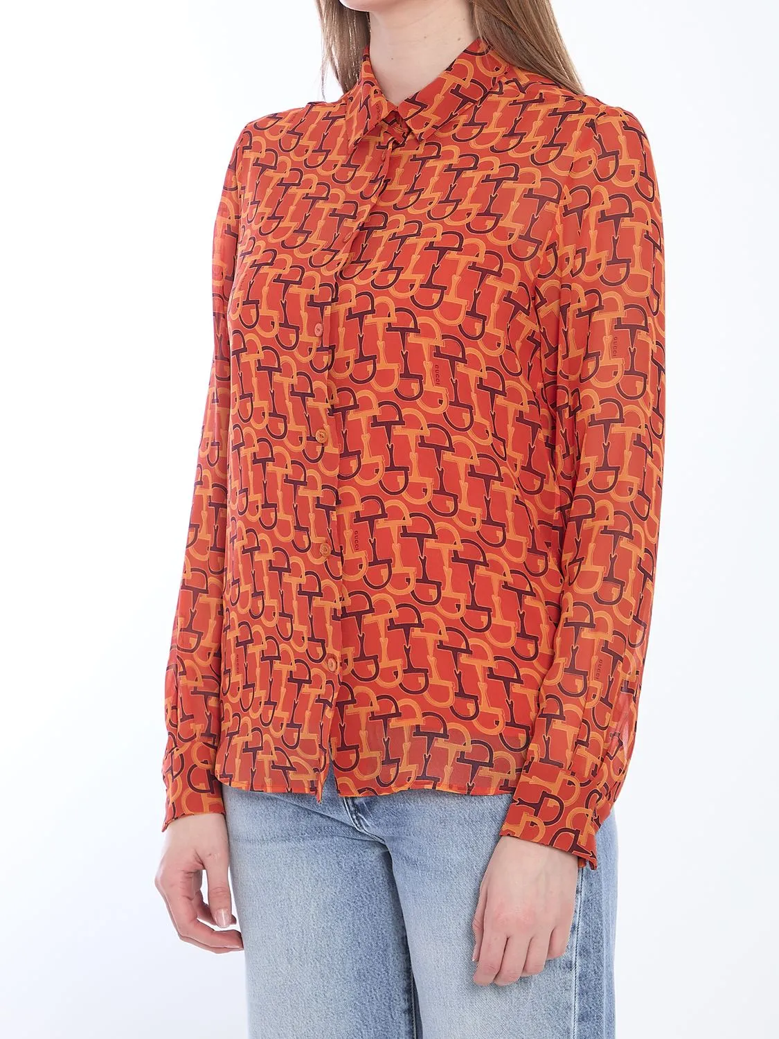 PRINTED SILK BLOUSE sold by Lord & Taylor product image thumbnail 2