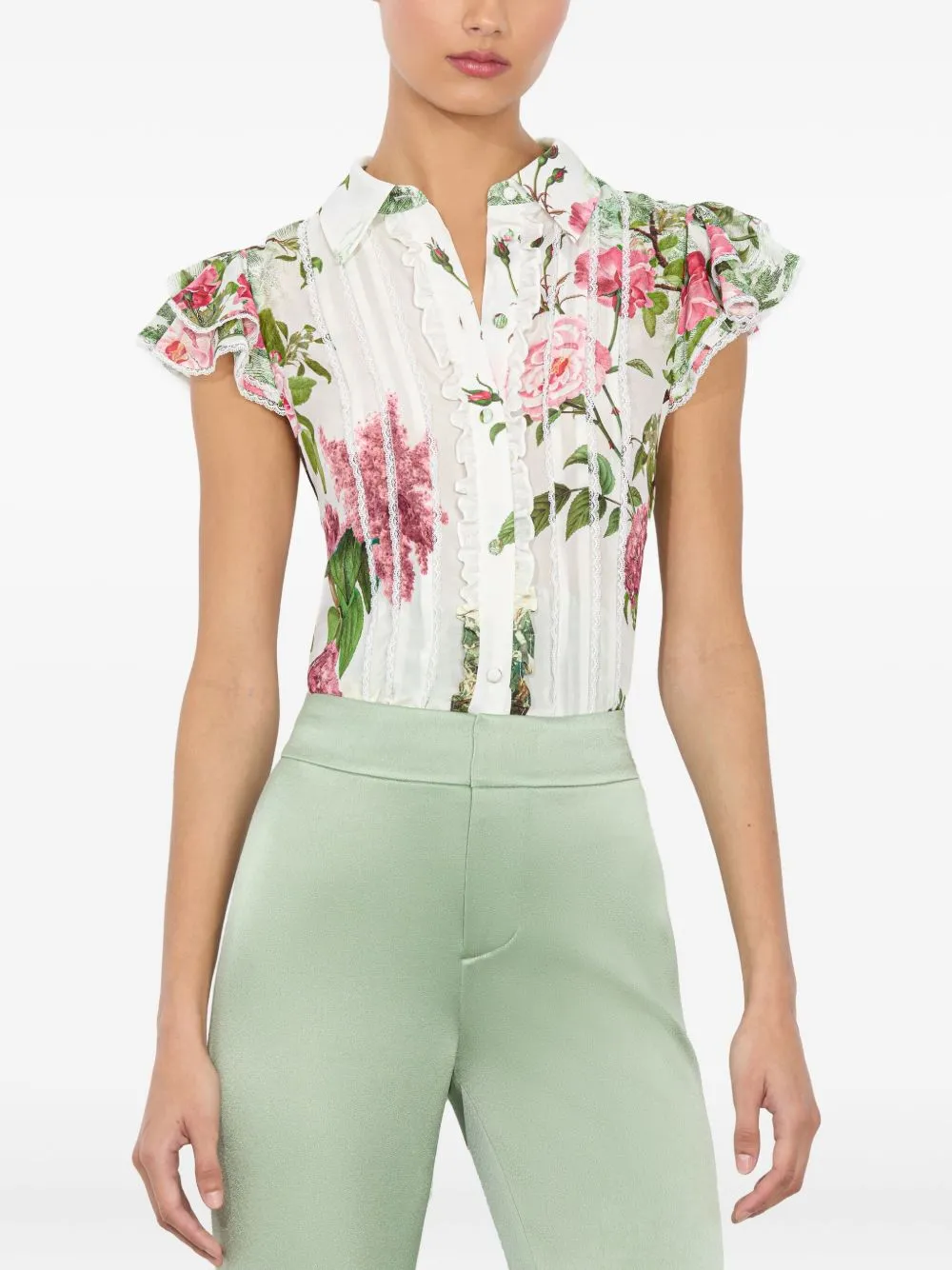 MINDA SILK BLOUSE sold by Lord & Taylor product image thumbnail 2