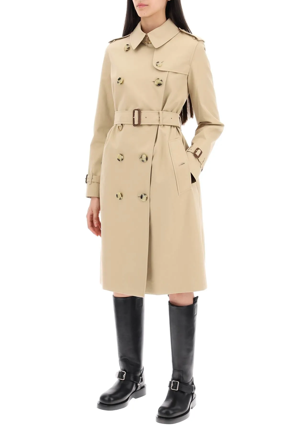 BEIGE COTTON TRENCH COAT sold by Lord & Taylor product image thumbnail 3