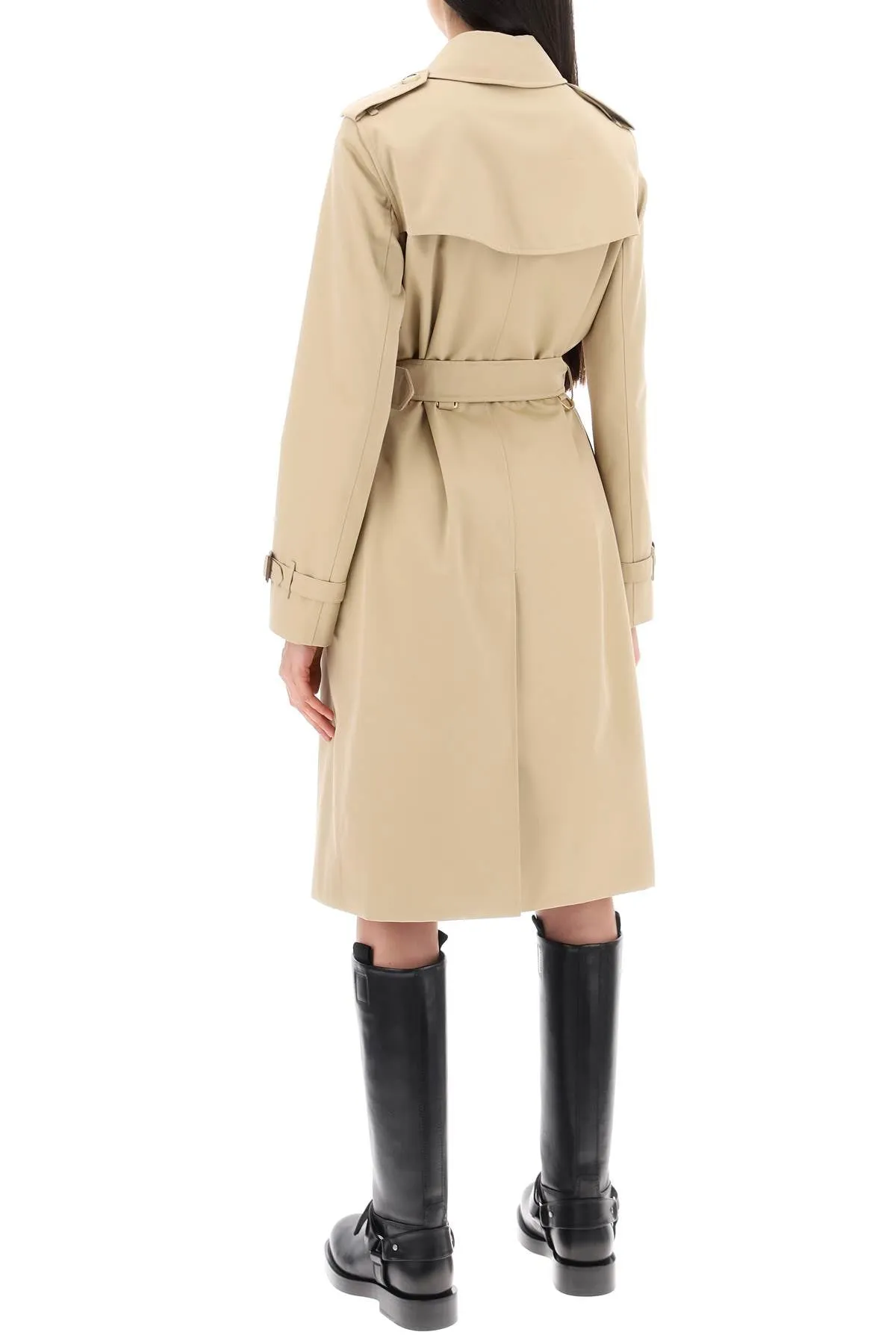 BEIGE COTTON TRENCH COAT sold by Lord & Taylor product image thumbnail 4