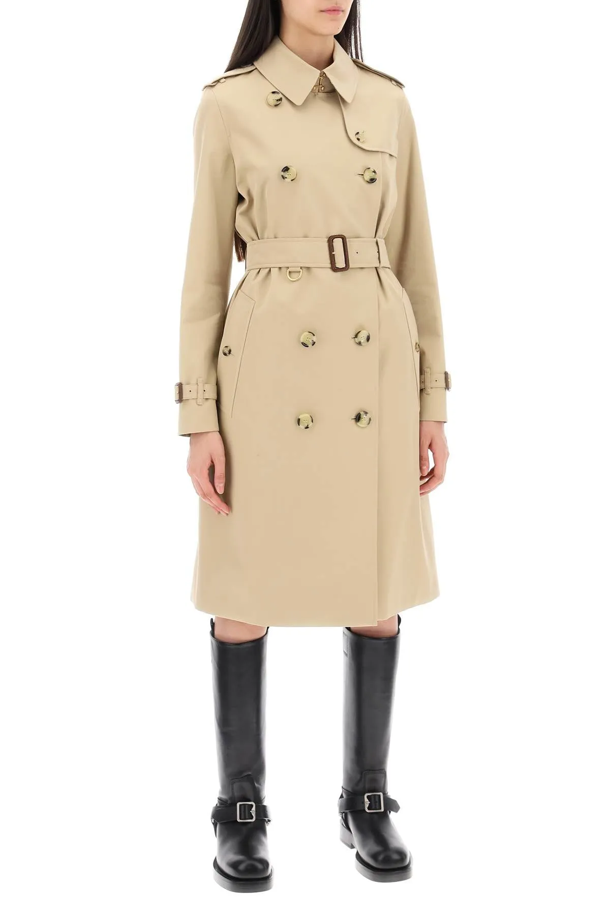 BEIGE COTTON TRENCH COAT sold by Lord & Taylor product image thumbnail 2