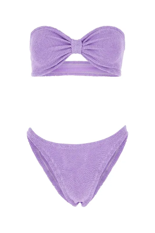 LILAC STRETCH NYLON JEAN BIKINI sold by Lord & Taylor