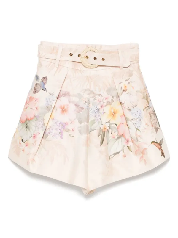 PRINTED SILK BLEND ILLUMINATE SHORTS sold by Lord & Taylor