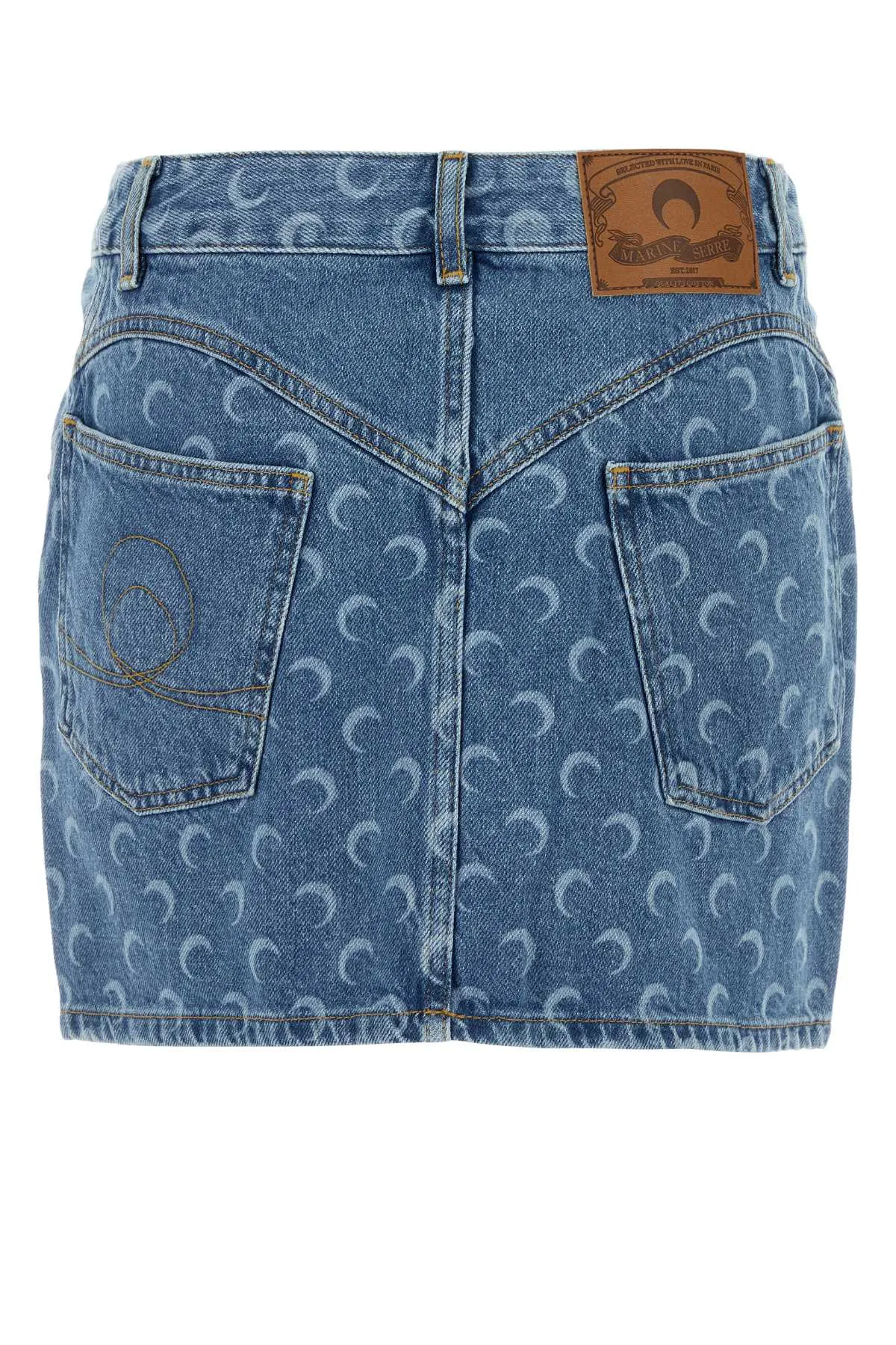 PRINTED DENIM MINI SKIRT sold by Lord & Taylor product image thumbnail 2