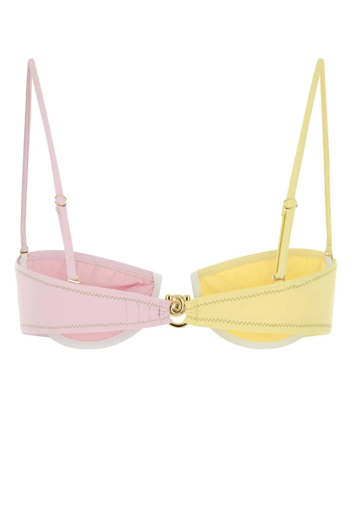 TWO-TONE STRETCH NYLON HOMMOND BIKINI TOP sold by Lord & Taylor product image thumbnail 2