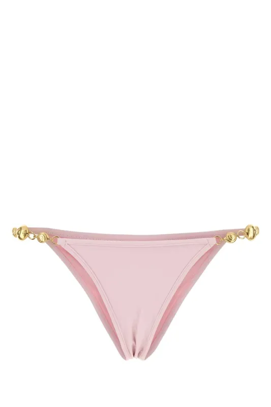 PASTEL PINK STRETCH NYLON SPLASH BIKINI BOTTOM sold by Lord & Taylor