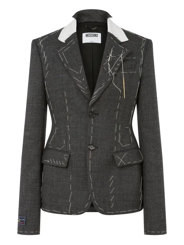 GREY WOOL BLAZER sold by Lord & Taylor