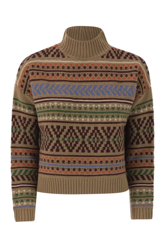 FESTOSO - JACQUARD WOOL JUMPER sold by Lord & Taylor
