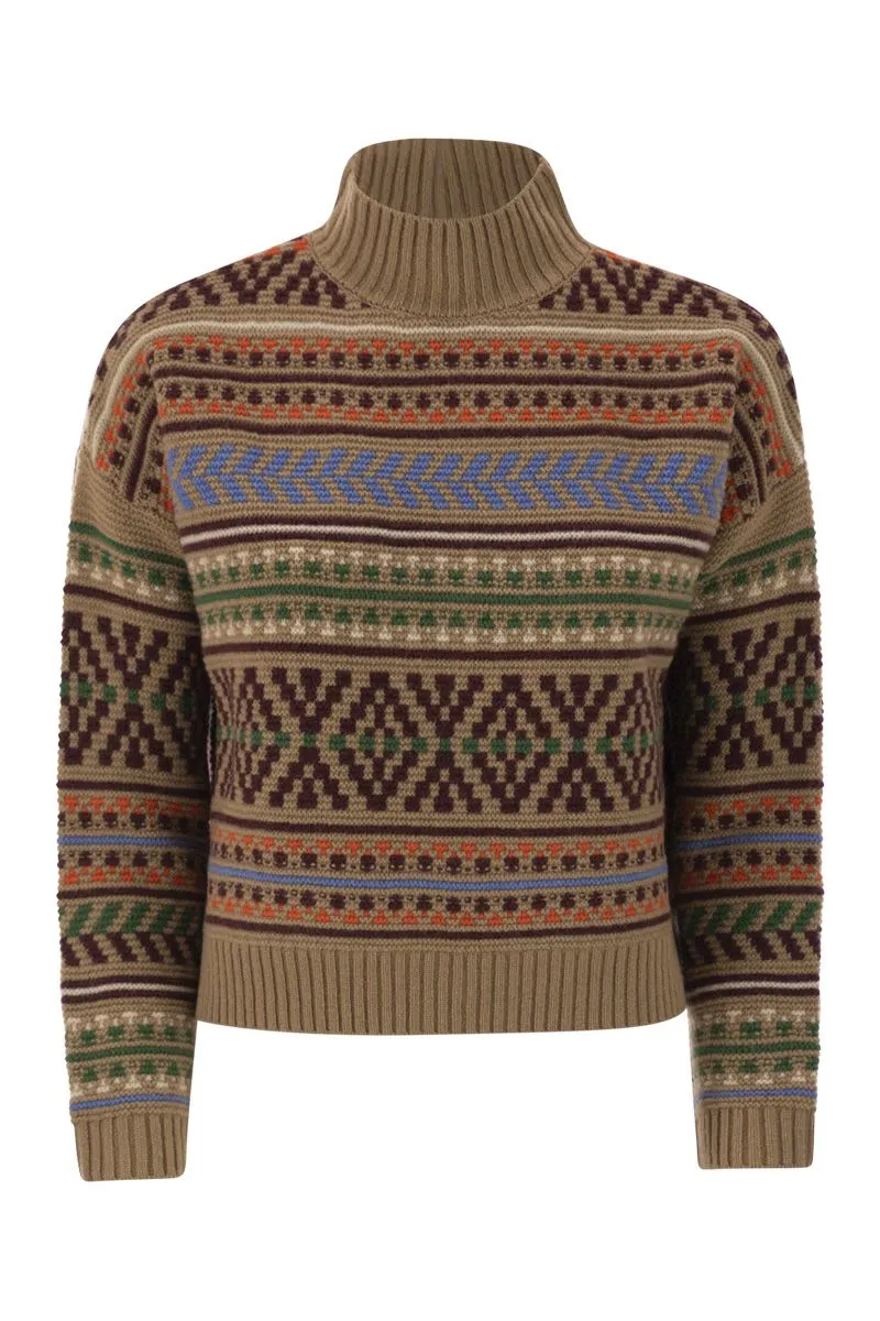 FESTOSO - JACQUARD WOOL JUMPER sold by Lord & Taylor