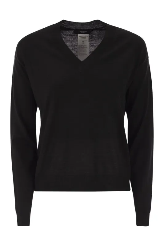FIOCCHI - V-NECK JUMPER IN WOOL AND CASHMERE sold by Lord & Taylor