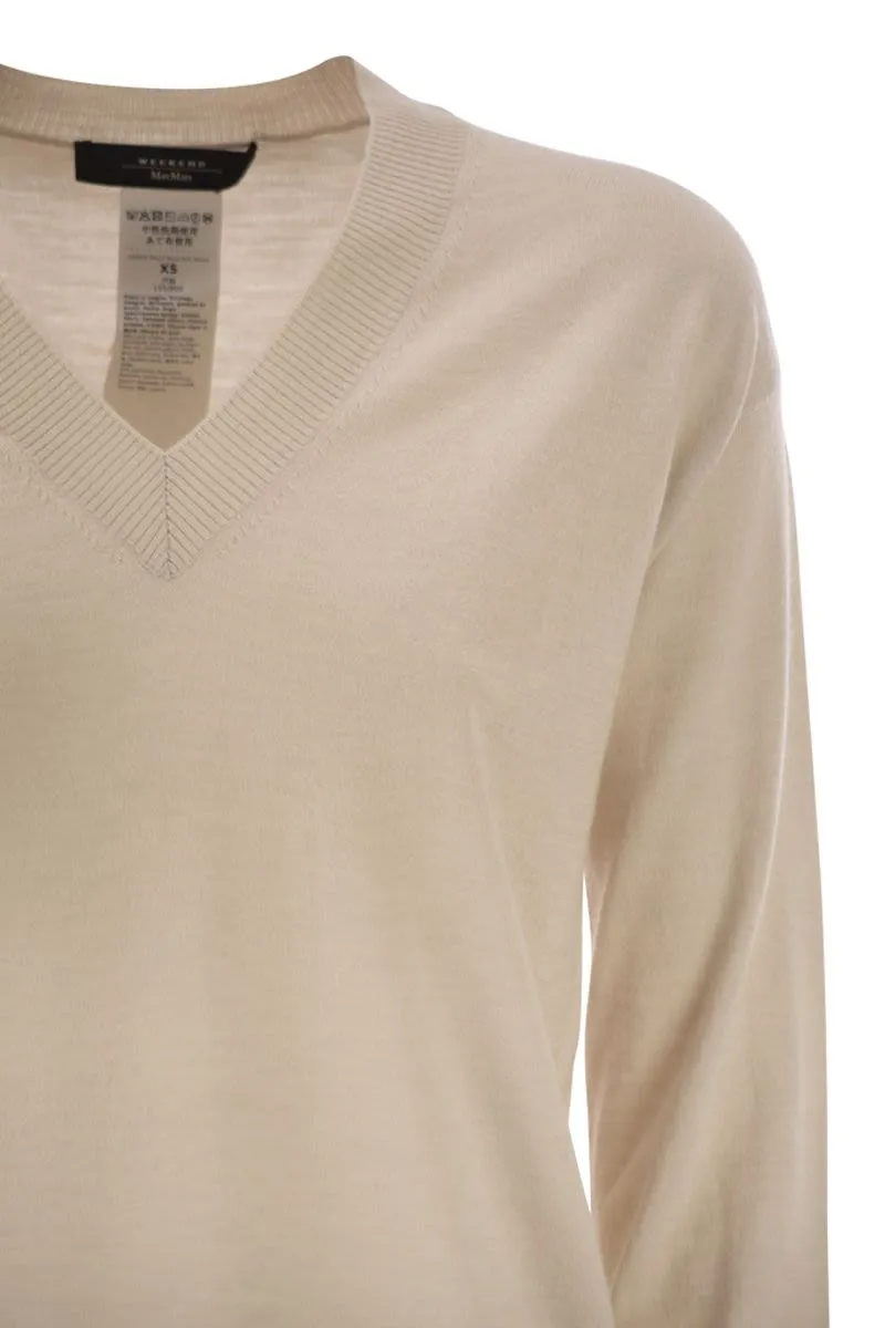 FIOCCHI - V-NECK JUMPER IN WOOL AND CASHMERE sold by Lord & Taylor product image thumbnail 4