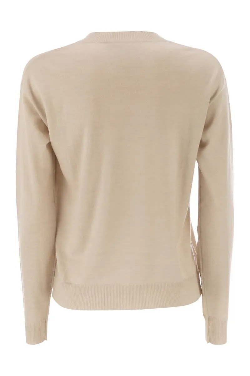 FIOCCHI - V-NECK JUMPER IN WOOL AND CASHMERE sold by Lord & Taylor product image thumbnail 2