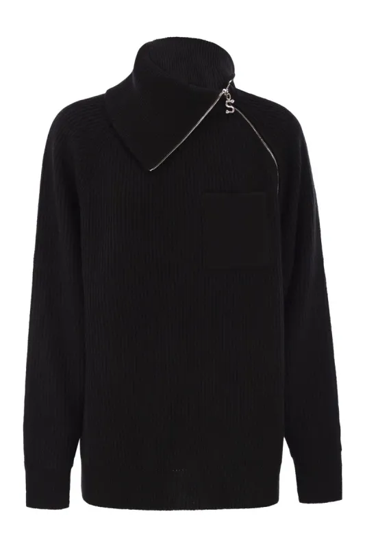 SALPA - CASHMERE-BLEND SWEATER WITH ZIP sold by Lord & Taylor