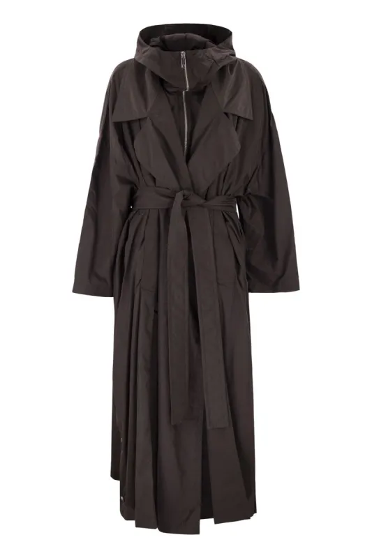 BARBRA1234 - OVERSIZED TAFFETA TRENCH COAT sold by Lord & Taylor