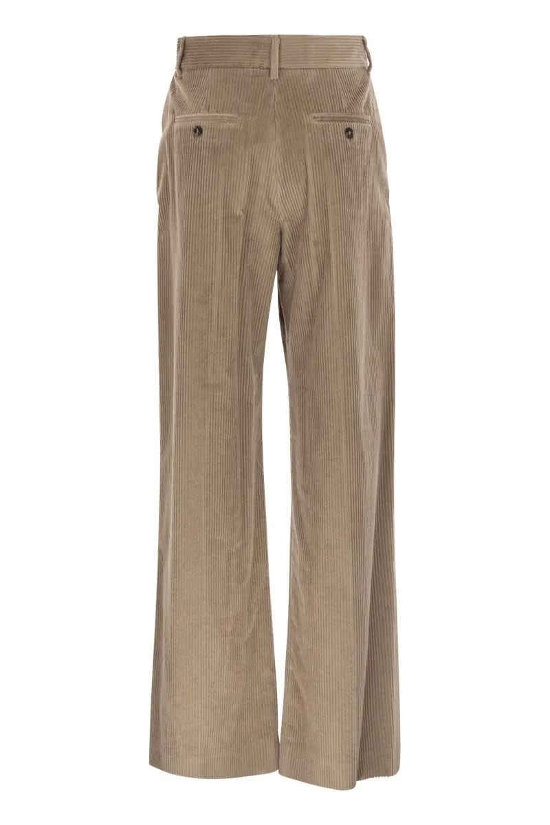TANIA - WIDE-LEG CORDUROY TROUSERS sold by Lord & Taylor product image thumbnail 2