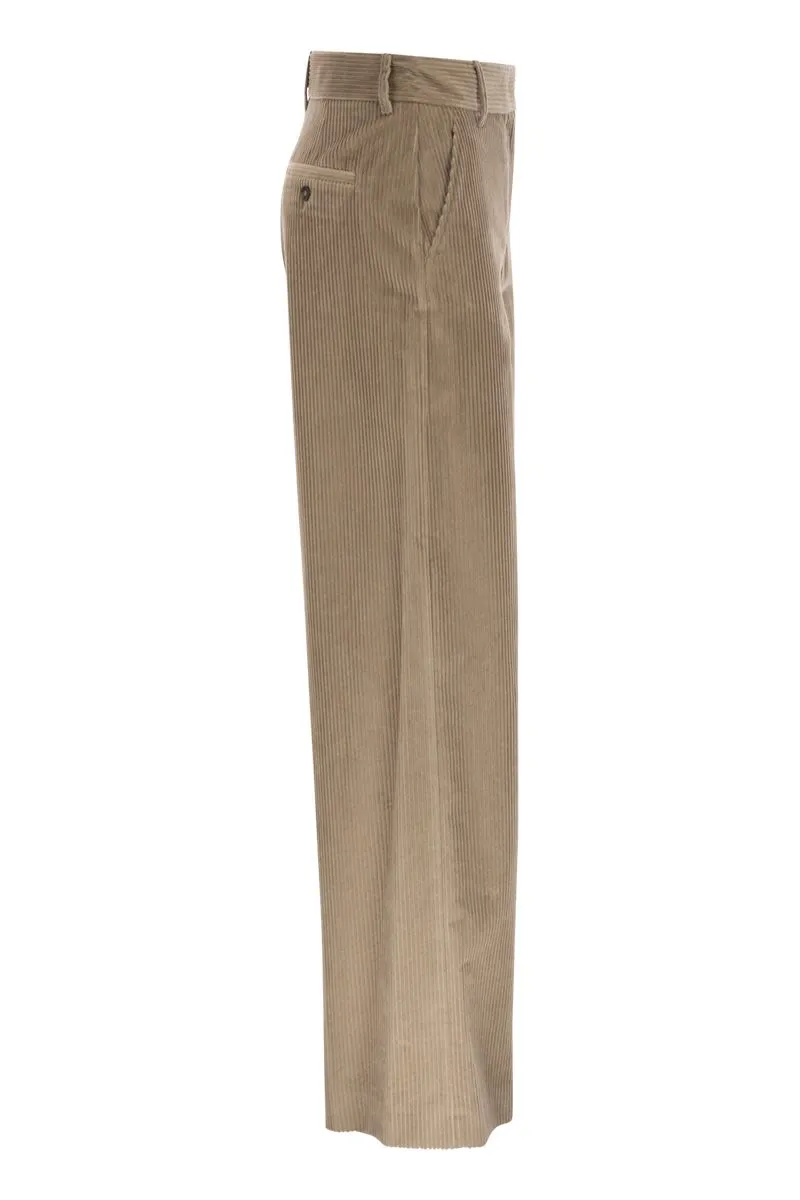 TANIA - WIDE-LEG CORDUROY TROUSERS sold by Lord & Taylor product image thumbnail 3