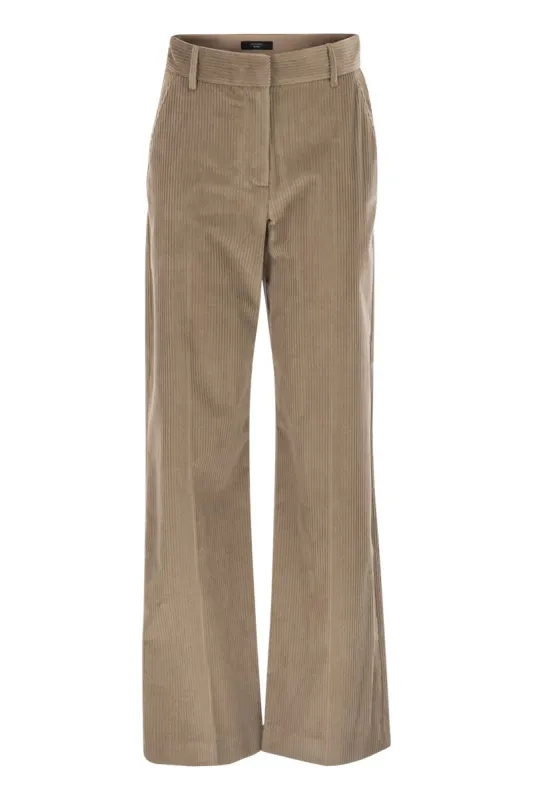 TANIA - WIDE-LEG CORDUROY TROUSERS sold by Lord & Taylor