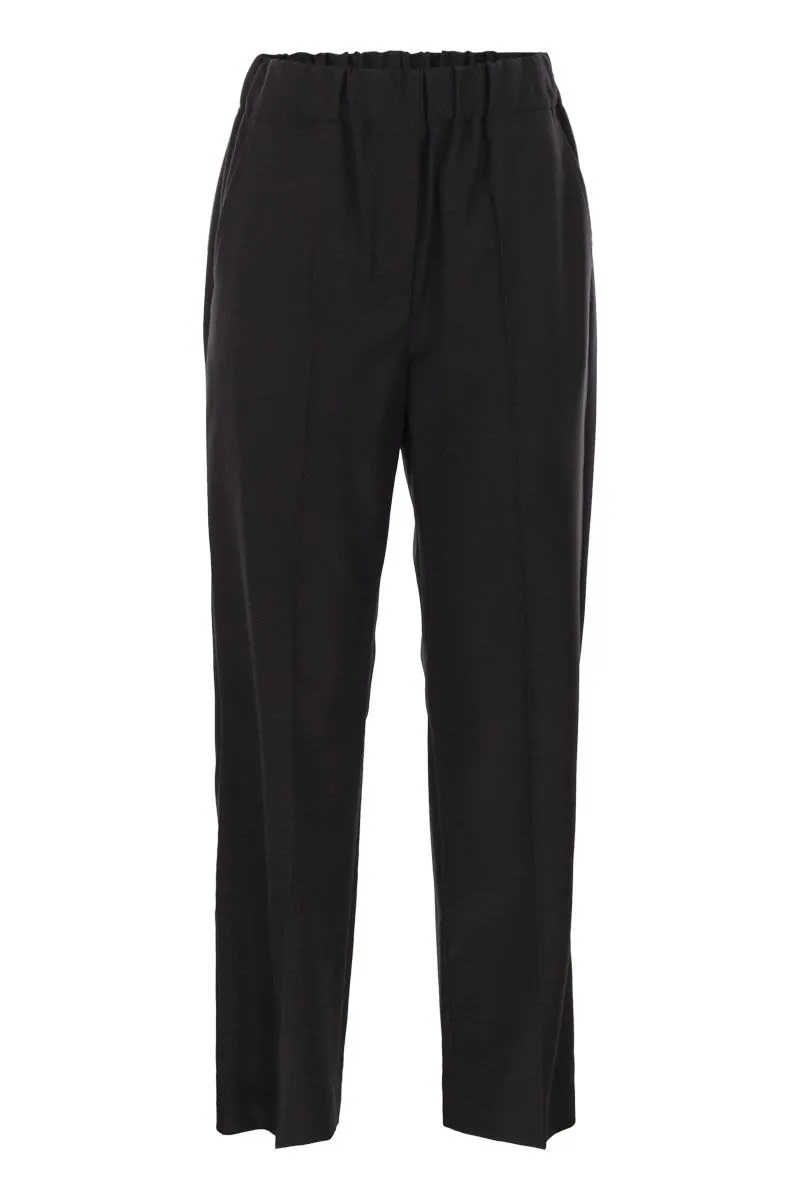HATELEY - WOOL FLANNEL TROUSERS sold by Lord & Taylor