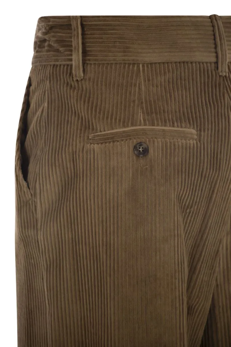 TANIA - WIDE-LEG CORDUROY TROUSERS sold by Lord & Taylor product image thumbnail 4