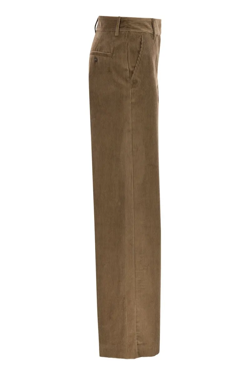 TANIA - WIDE-LEG CORDUROY TROUSERS sold by Lord & Taylor product image thumbnail 3
