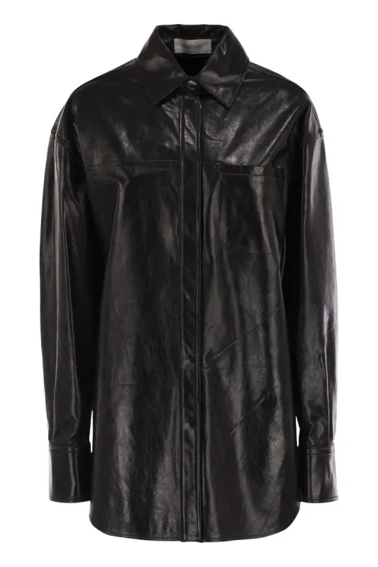 BOREL - OVERSIZED NAPPA LEATHER SHIRT sold by Lord & Taylor