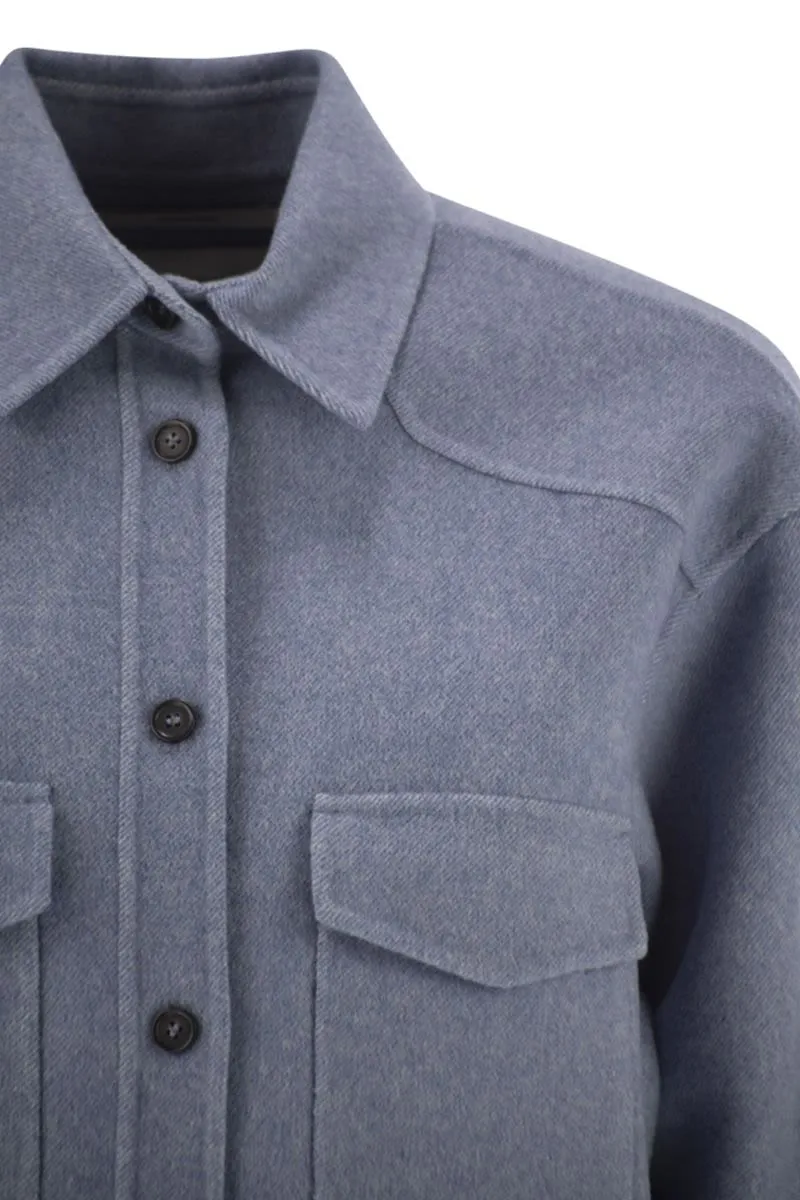 PALPITI - OVERSIZED SHIRT IN PURE WOOL sold by Lord & Taylor product image thumbnail 4