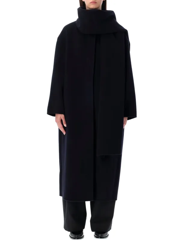 SOEUR FINN LONG COAT IN NAVY BLUE made by soeur