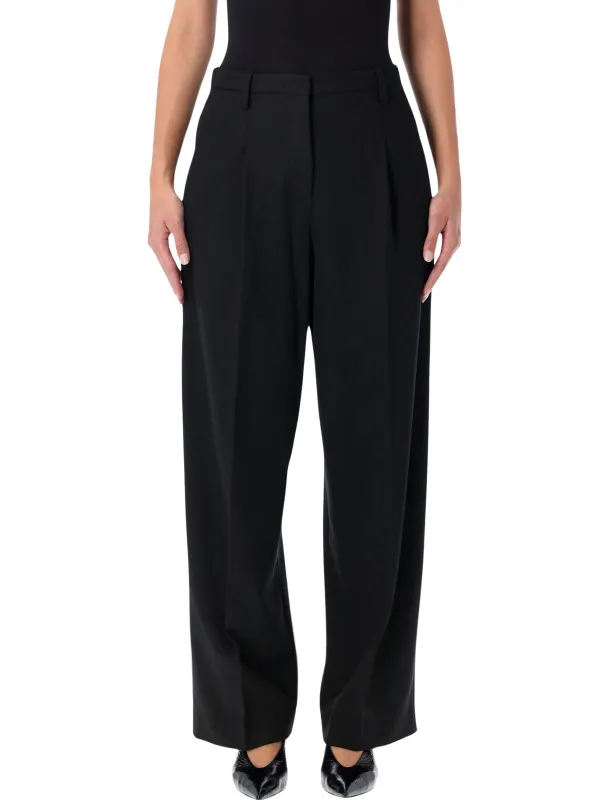 BY MALENE BIRGER ELSA BLACK HIGH-WAISTED WIDE-LEG TROUSERS made by By Malene Birger