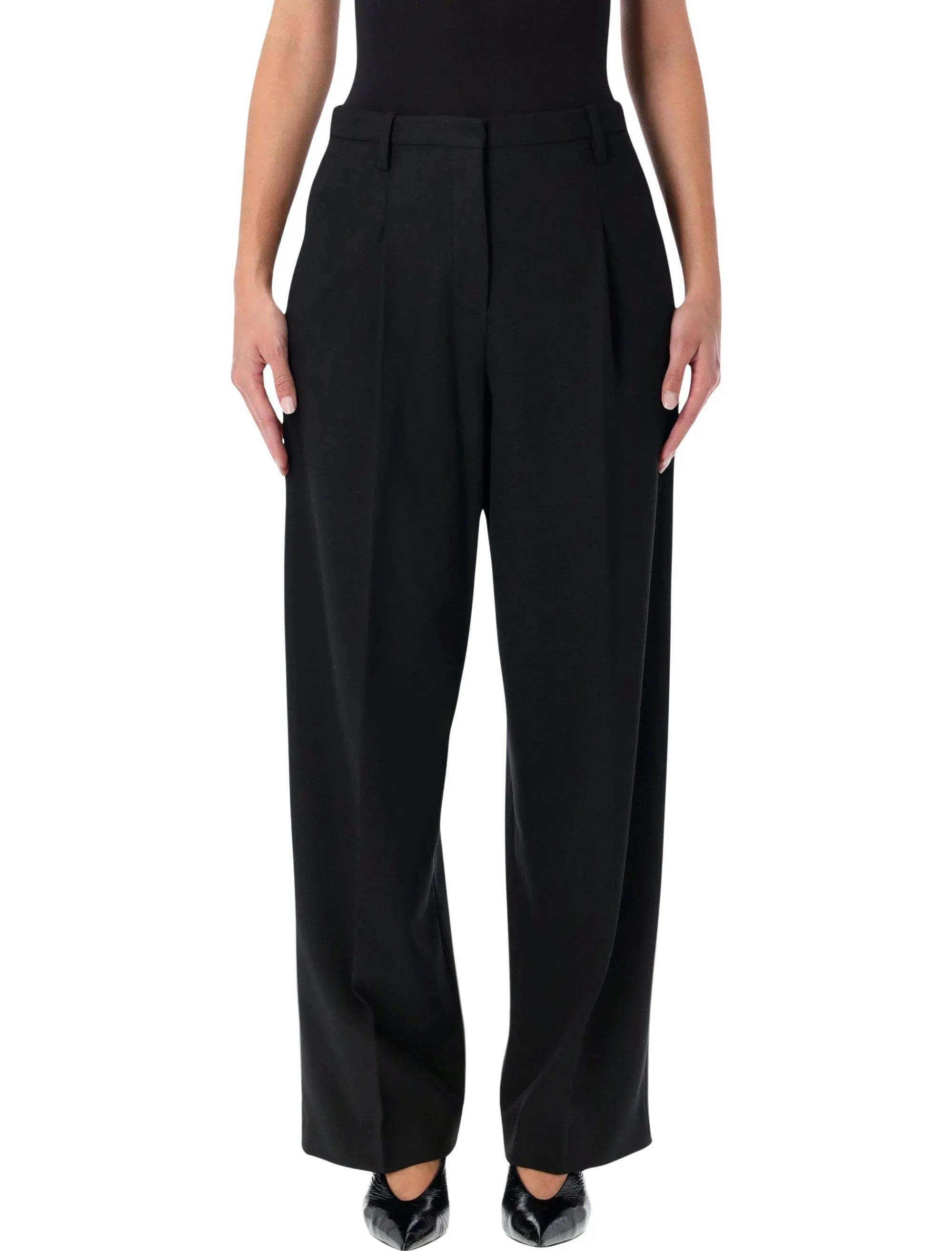 BY MALENE BIRGER ELSA BLACK HIGH-WAISTED WIDE-LEG TROUSERS sold by Lord & Taylor