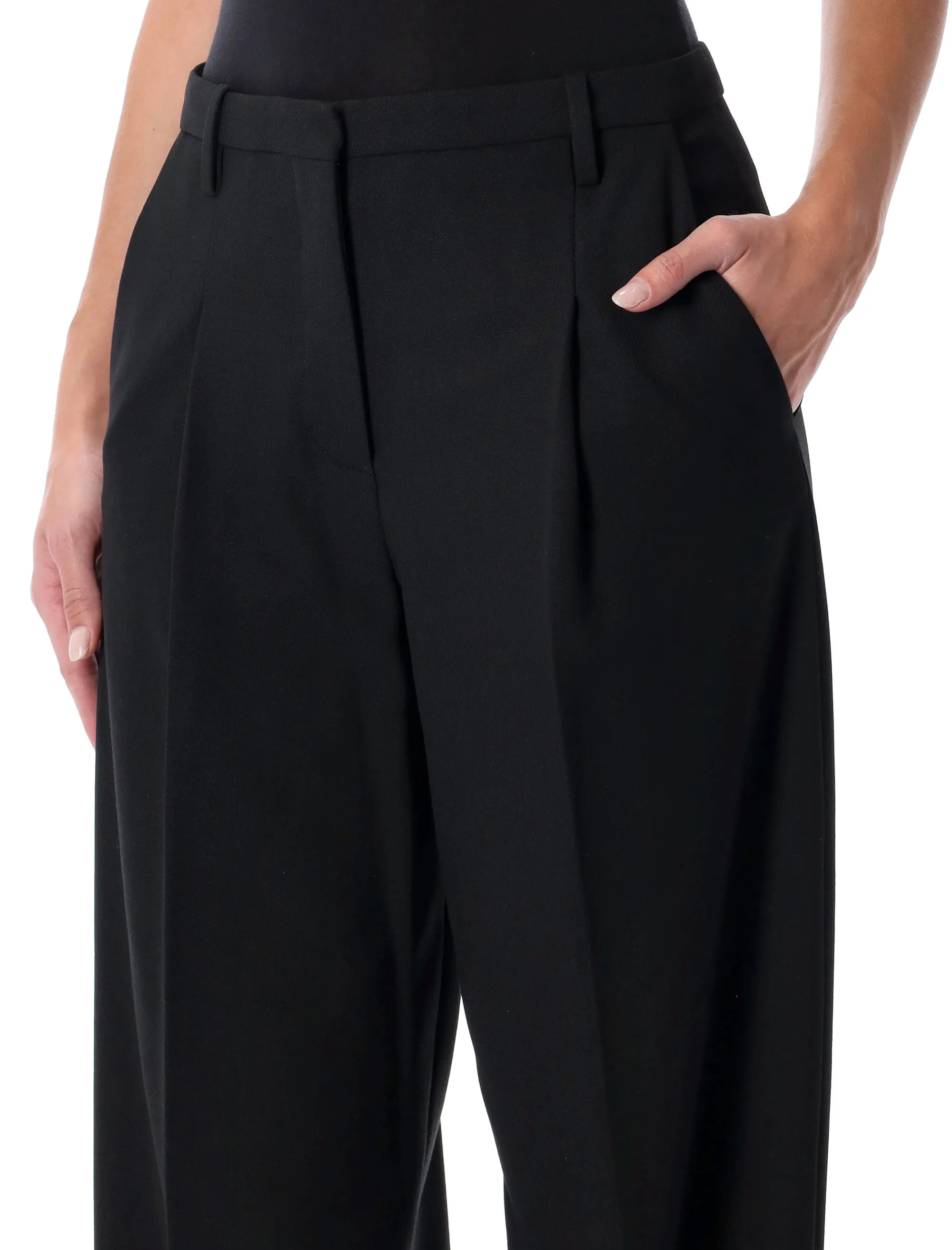 BY MALENE BIRGER ELSA BLACK HIGH-WAISTED WIDE-LEG TROUSERS sold by Lord & Taylor product image thumbnail 3