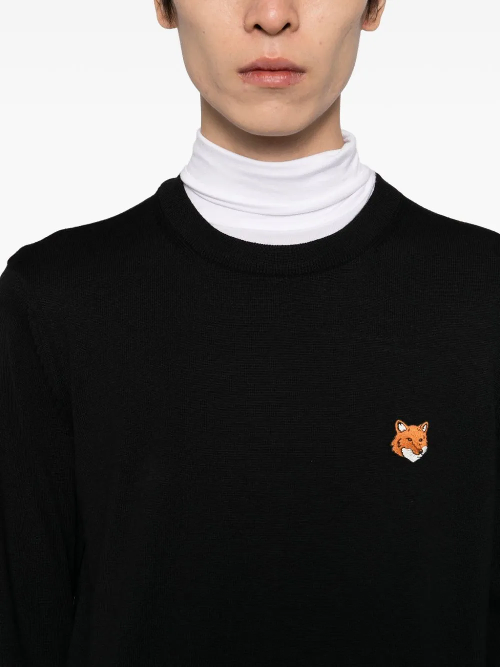 FOX HEAD WOOL CREWNECK SWEATER sold by Lord & Taylor product image thumbnail 3