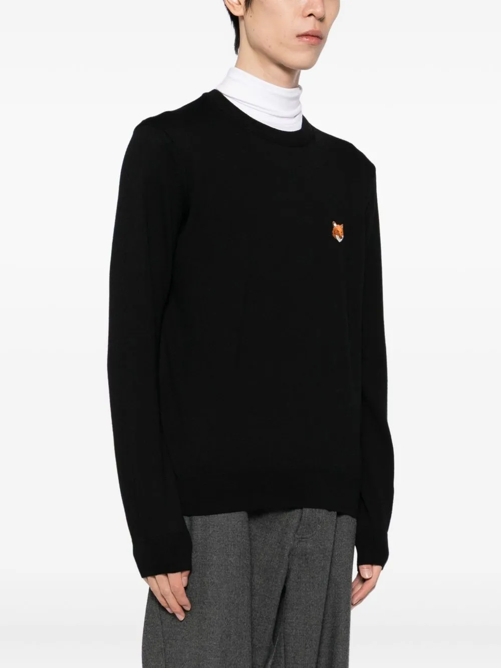 FOX HEAD WOOL CREWNECK SWEATER sold by Lord & Taylor product image thumbnail 4