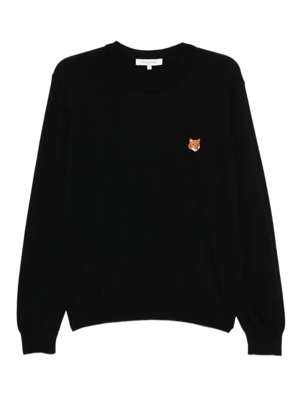 FOX HEAD WOOL CREWNECK SWEATER sold by Lord & Taylor