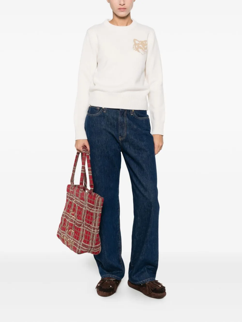 FOX HEAD WOOL CREWNECK JUMPER sold by Lord & Taylor product image thumbnail 5