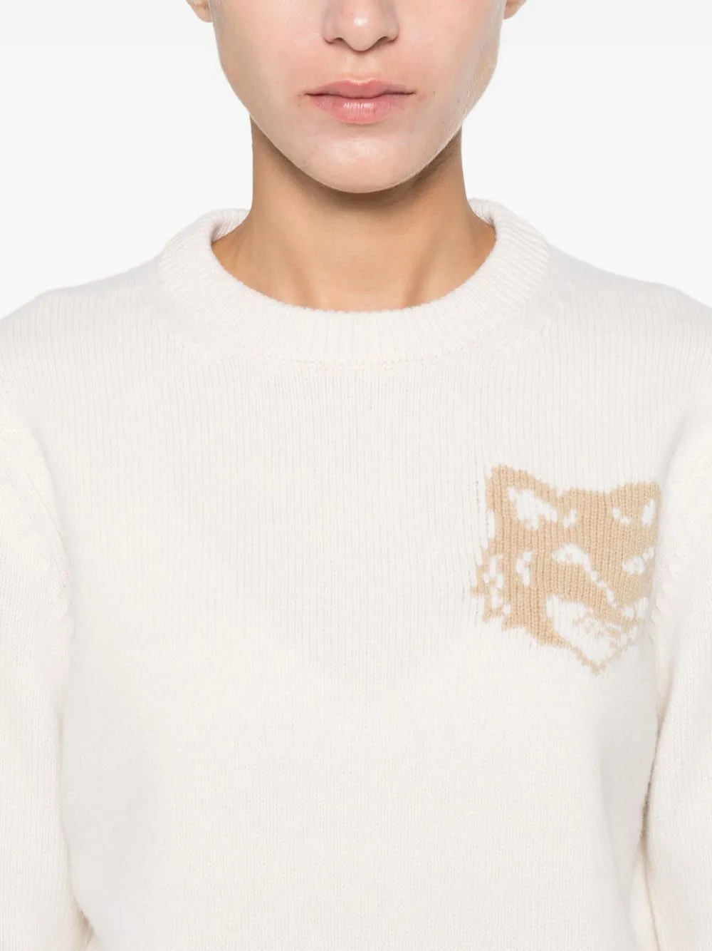 FOX HEAD WOOL CREWNECK JUMPER sold by Lord & Taylor product image thumbnail 3