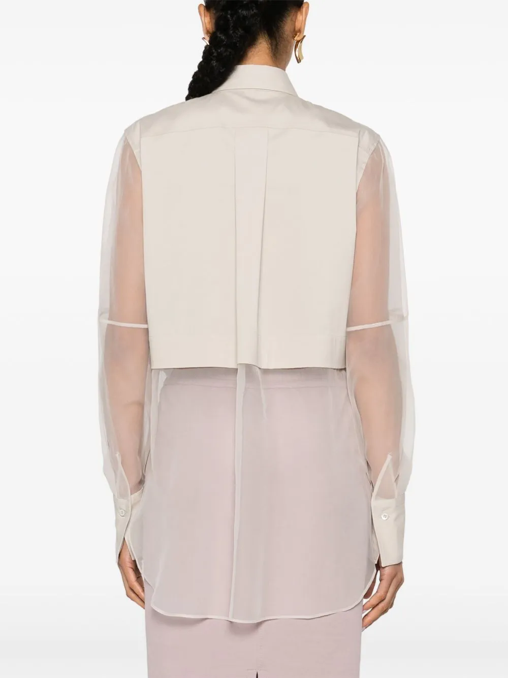 SILK SHIRT WITH SHINY DETAILS sold by Lord & Taylor product image thumbnail 3
