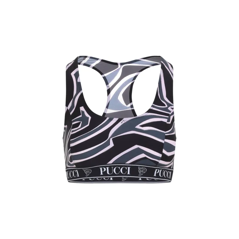 PRINTED STRETCH NYLON BRA sold by Lord & Taylor