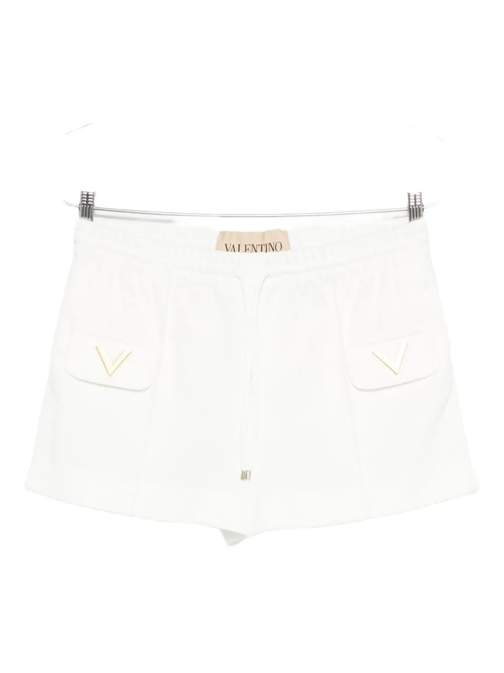 WHITE STRETCH PIQUET SHORTS sold by Lord & Taylor