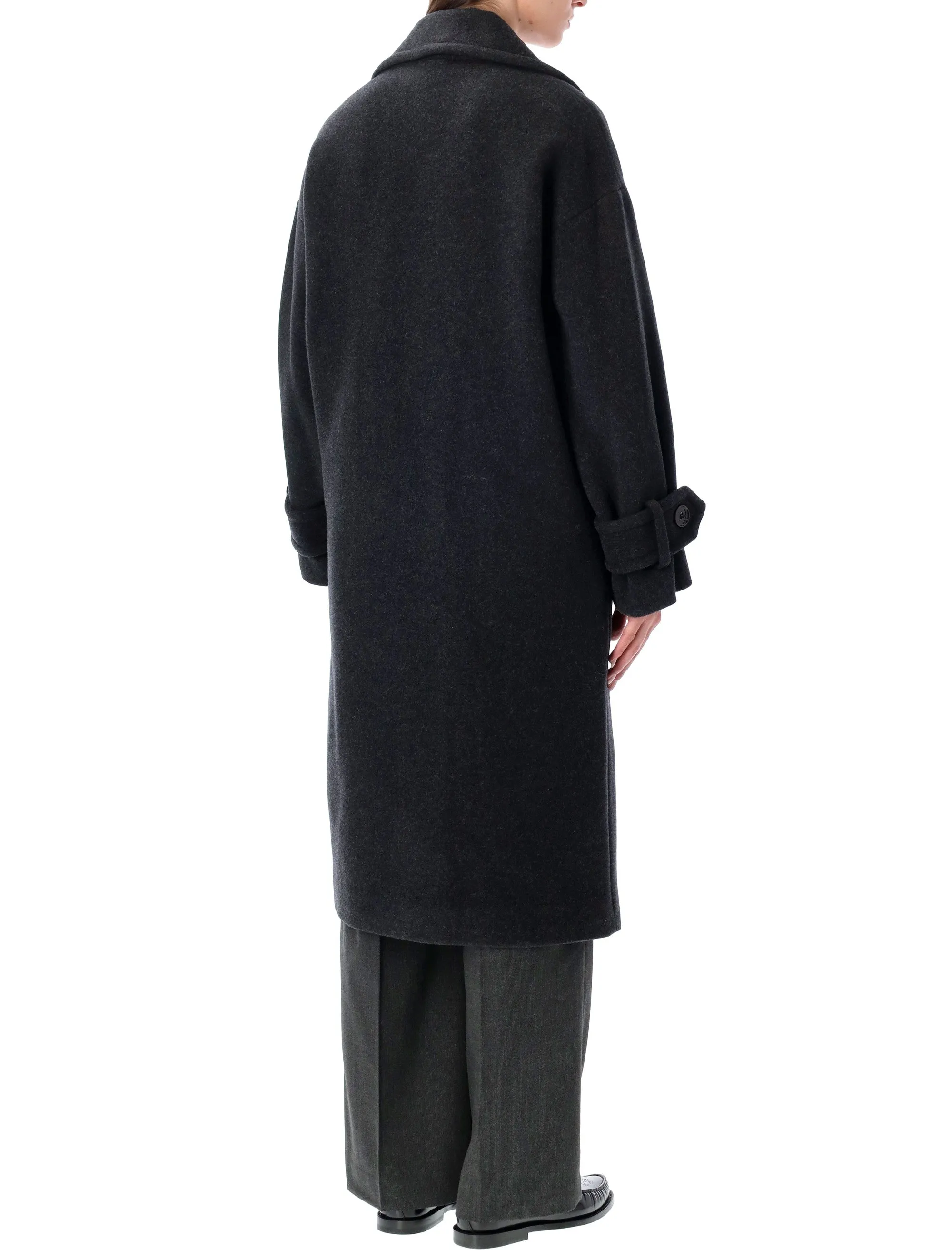 SESSÙN MIA RECYCLED WOOL DOUBLE-BREASTED COAT IN GREY sold by Lord & Taylor product image thumbnail 2