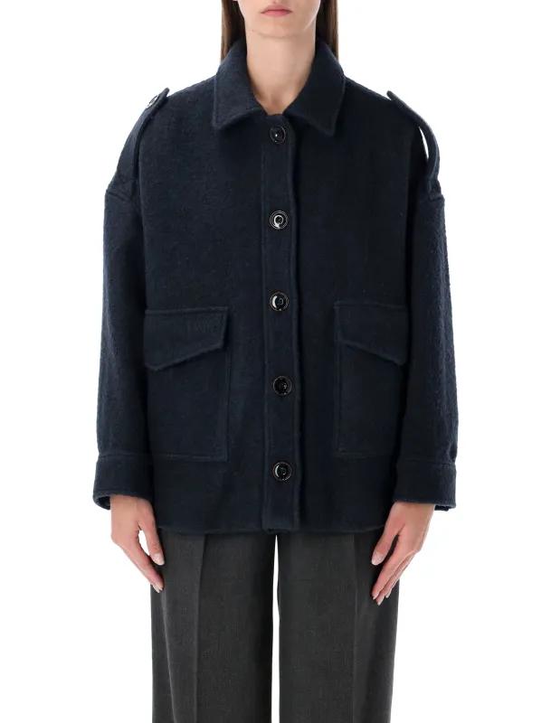SESSÙN HARRISON RECYCLED WOOL LODEN COAT made by Sessun