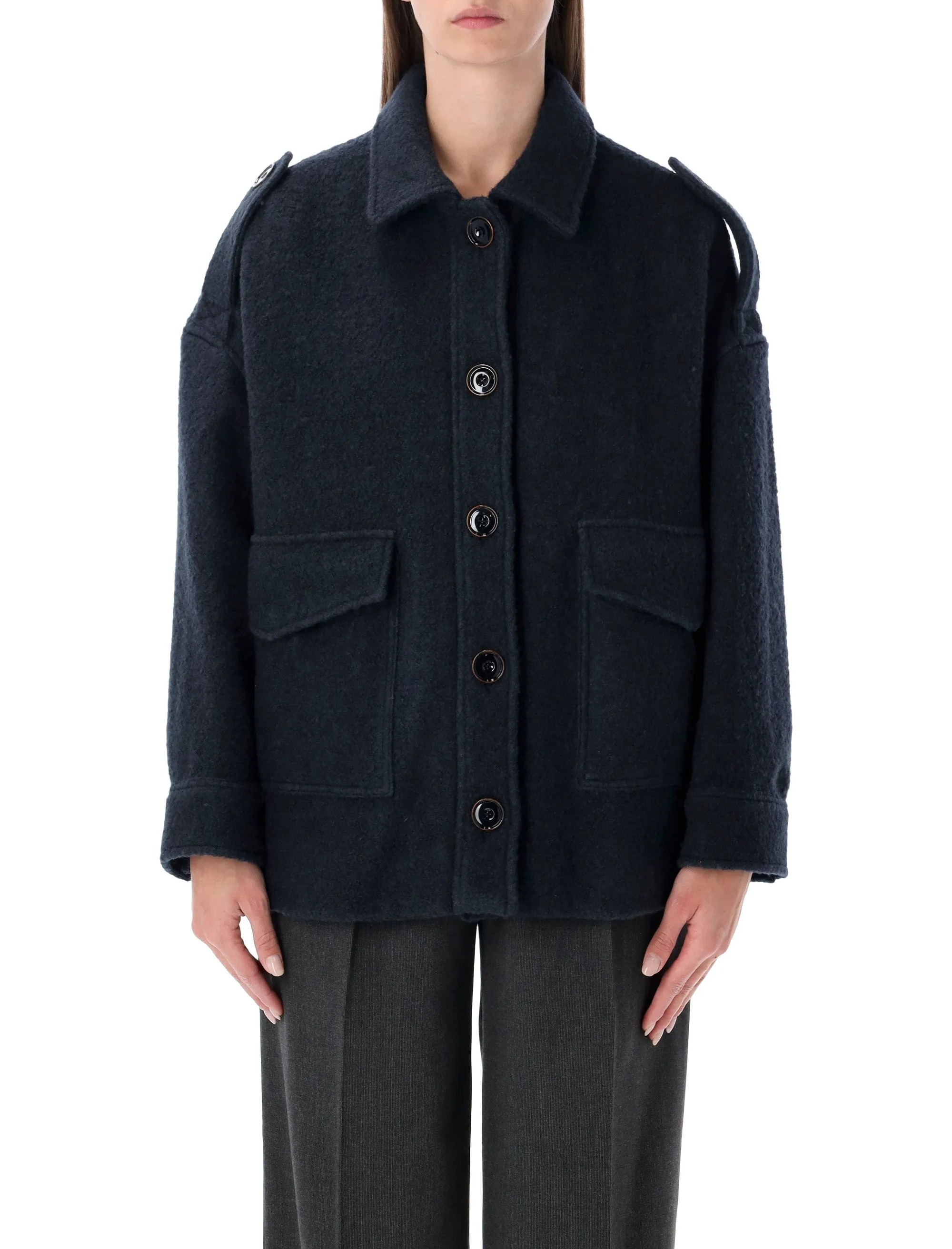 SESSÙN HARRISON RECYCLED WOOL LODEN COAT sold by Lord & Taylor