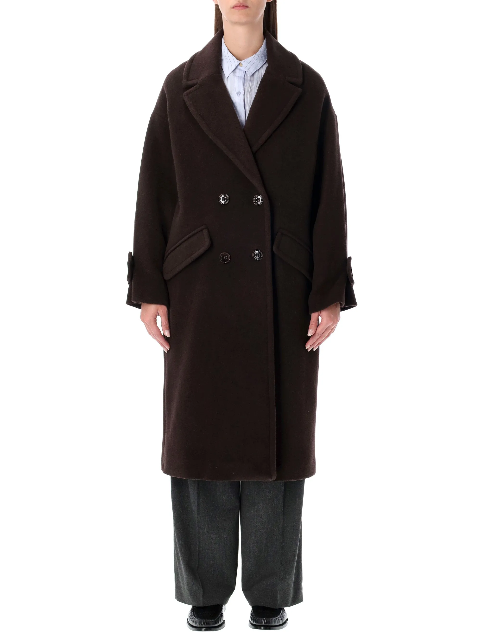 SESSÙN MIA RECYCLED WOOL DOUBLE-BREASTED COAT sold by Lord & Taylor