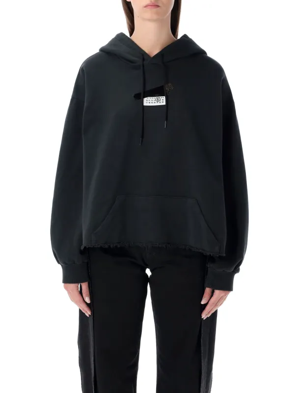 MM6 MAISON MARGIELA BLACK LOGO HOODIE sold by Lord & Taylor